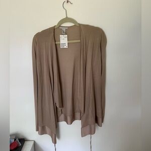 H&M Brown Tie Front Shall